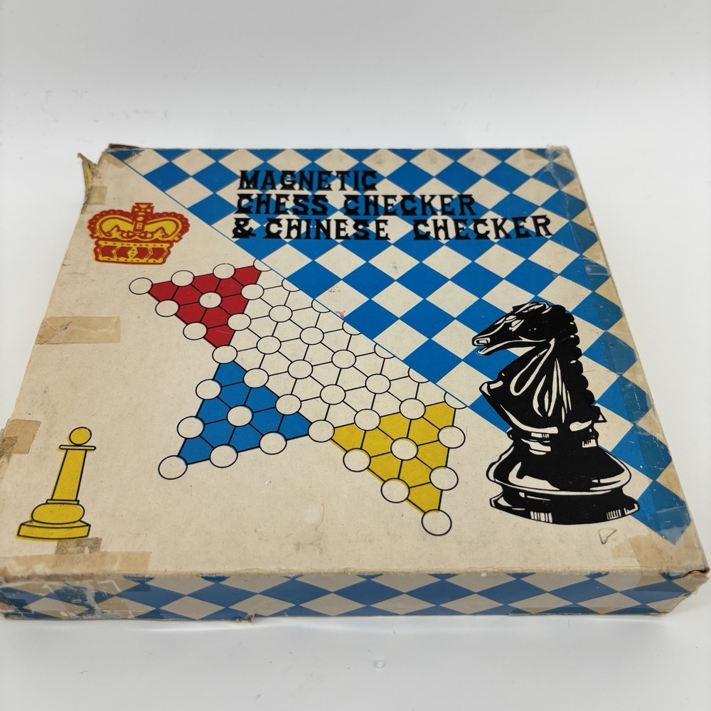 Vintage Plastic Small Chess Home/Travel Board Rare Made In Japan MCM‎